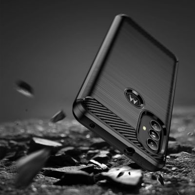7. Carbon Case Flexible Hülle Motorola Moto G Power 2022 schwarz
