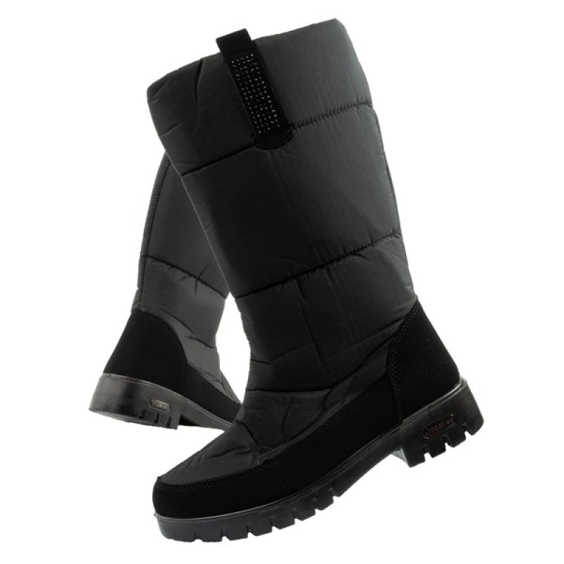 Progress Winterstiefel Schneestiefel Damen Warm Modische Zipper Stiefel