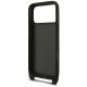 8. Karl Lagerfeld Saffiano Karl&Choupette Metall-Pin CBDY Schutzhülle für iPhone 18 Pro / 17 Pro - Schwarz