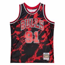 Mitchell & Ness Marble NBA Swingman Dennis Rodman Chicago Bulls Trikot