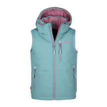 Gefütterte Kinderweste für Jungen/Mädchen Trollkids Kids Narvik Vest XT glacier green/orchid (730-325)