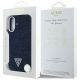 8. Guess Denim Triangle Logo MagSafe iPhone 16 Hülle - Blau