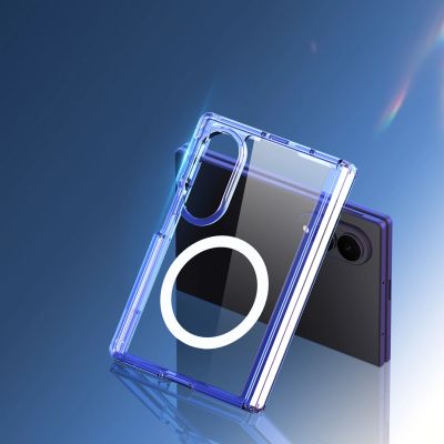 12. Dux Ducis Clin Mag Case für Samsung Galaxy Z Fold 8 Wide, kompatibel mit MagSafe – Transparent