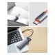23. Baseus Metal Gleam Series HUB 7-in-1 Dockingstation USB Typ C - 1 x HDMI / 1 x VGA / 3 x USB 3.2 Gen. 1 / 1 x Power Delivery / 1 x RJ-45 Ethernet grau (WKWG040013)