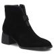 2. Schwarze Damen-Lederstiefeletten mit Blockabsatz Filippo DBT8200