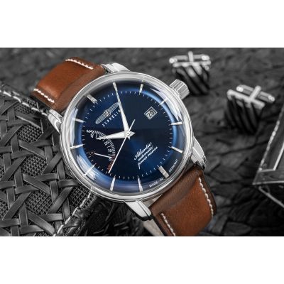 5. ZEPPELIN Atlantic Herrenuhr Automatik Gangreserve 8462-3 + Box