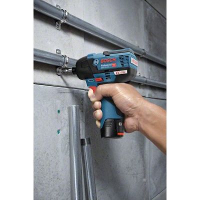 4. Bosch 0 601 9E0 005 Akkuschrauber 1/4" 3100 U/min 110 Nm Schwarz, Blau 12 V