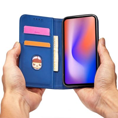 12. Magnetkartenhülle für iPhone 12 Pro Hülle Kartenetui Kartenständer blau