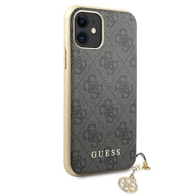 3. Guess GUHCN61GF4GGR iPhone 11 6.1" / Xr Grau/Grau Hartschale 4G Charms Collection