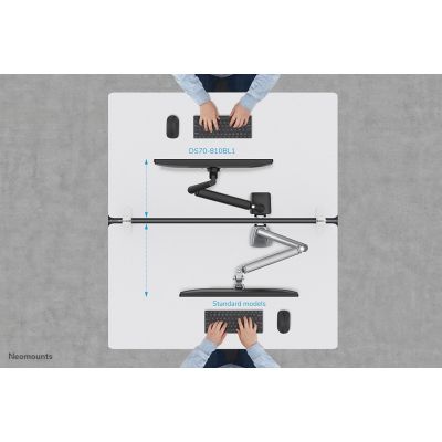 10. Neomounts DS70-810BL1 Monitorhalterung/Ständer 81,3 cm (32") Schreibtisch Schwarz