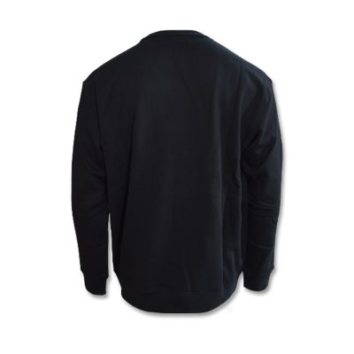 2. Taikan Everything Herren-Sweatshirt, schlicht, Rundhalsausschnitt, Schwarz - 1306001-BLK