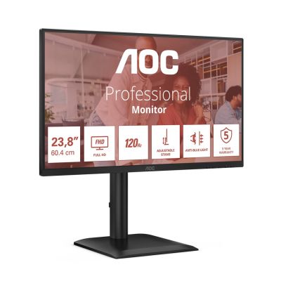 4. AOC 24E4U Computermonitor 60,5 cm (23,8") 1920 x 1080 px Full HD LED Schwarz