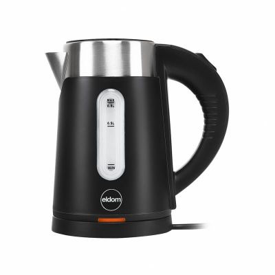 3. ELDOM Kabelloser Wasserkocher C185C TRIPO Schwarz 1000W 0,8 L, BPA-frei, isoliert