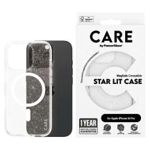 CARE by PanzerGlass Flagship Star Lit Case iPhone 16 Pro 6,3" weiß/weiß MagSafe 1342