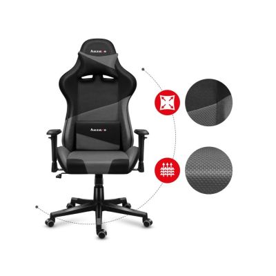 23. Huzaro Force 6.2 Gaming-Stuhl aus grauem Netzgewebe