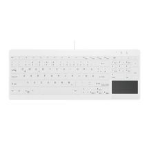 Aktive USB-Tastatur AK-C7412F-GUS-W/GE QWERTZ Deutsch Weiß