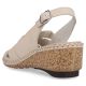 10. Rieker W RKR682 bequeme Ledersandalen beige