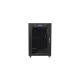 2. LANBERG Bodenschrank 19" 15U 600X600 Glastür LCD Schwarz FF01-6615-12BL (flach verpackt)