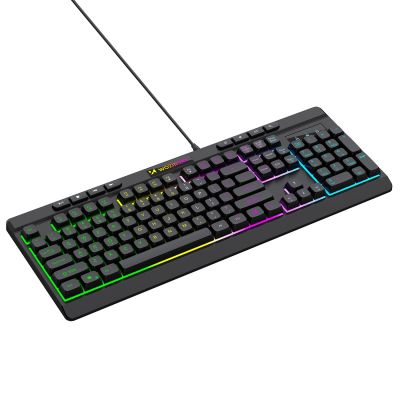4. Wozinsky WKG-1044 Kabelgebundene Gaming-Tastatur mit Hintergrundbeleuchtung und Membrantastatur – Schwarz