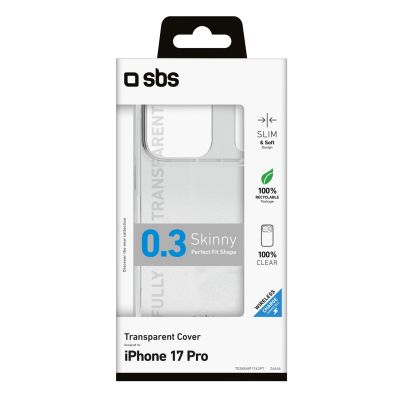 2. SBS Skinny Cover für iPhone 17 Pro – Transparent