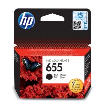 HP Schwarze Tintenpatrone HP 655, HP655=CZ109AE, 550 Seiten, 14 ml