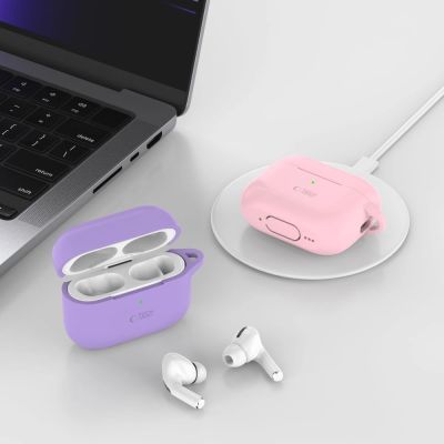5. Tech-Protect Silikon-Hakenhülle für Apple AirPods Pro 1/2 – Pink