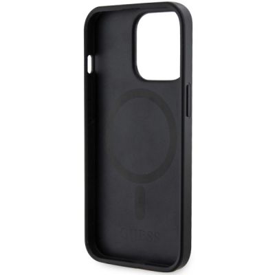 7. Guess GUHMP13LP4RPSK iPhone 13 Pro / 13 6,1" schwarz/schwarzes Hardcase 4G bedruckte Streifen MagSafe