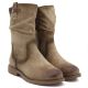 4. Gefütterte Damen-Ankle-Boots mit Rüschenoberteil, beige, M.Daszyńskie SA296-5