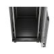 LANBERG Standschrank 19" 24U 600x800 Schwarze Glastür LCD (Flatpack) V2