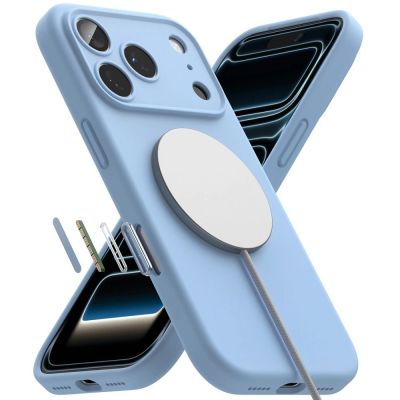 5. Ringke Silikon MagSafe Hülle für iPhone 18 Pro Max – Hellblau