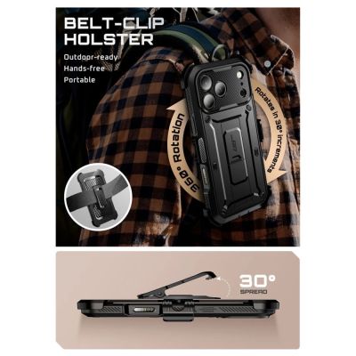 4. Supcase UB Pro Hülle für iPhone 17 Pro Max - Schwarz