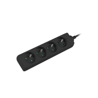 2. Lanberg PS0-04E-0100-IEC-BK Verlängerungskabel (1 m; schwarz)