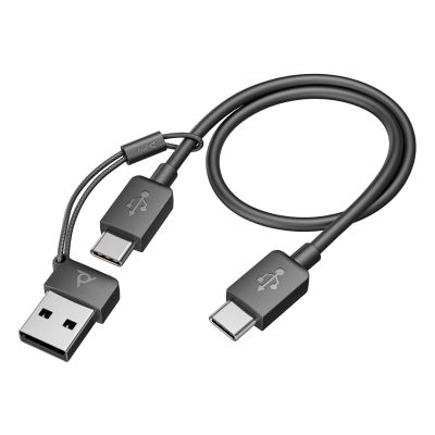 14. POLY Voyager Focus 2 USB-CC Headset + USB-C/A Adapter