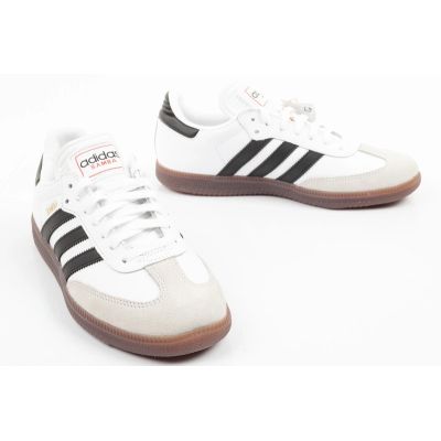 7. Adidas Sportschuhe, Sneaker Samba, modisches Leder, weiß