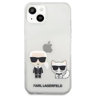 3. Transparente Karl Lagerfeld Karl & Choupette Hülle für iPhone 13 mini - transparent