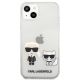 3. Transparente Karl Lagerfeld Karl & Choupette Hülle für iPhone 13 mini - transparent
