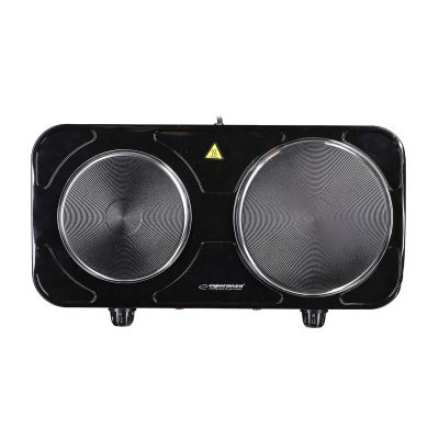 36. ESPERANZA Elektroherd Yellowstone 1500W + 1000W Schwarz EKH014K