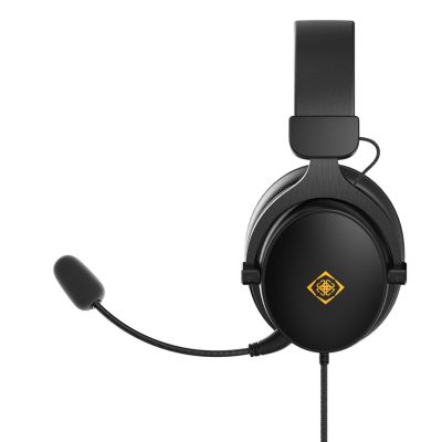 13. Deltaco Gaming GAM-190 Kopfhörer/Headset mit Kabel und Kopfbügel, Schwarz