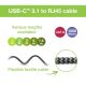 5. TECHLY USB-C ZU GIGABIT ETHERNET RJ45 1M ADAPTER/NETZWERKKABEL
