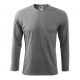 5. Mafini Langarm T-Shirt M MLI-11212 dunkelgrau meliert