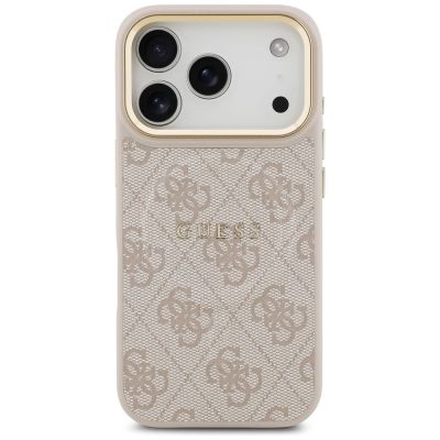 3. Guess 4G PU Classic Logo MagSafe Case für iPhone 17 Pro - Pink