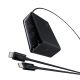 Baseus Digital GaN 3xUSB-C 1xUSB-A 240W Wandladegerät mit Netzkabel – Schwarz
