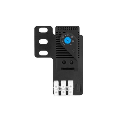 6. LANBERG Schließthermostat 10 A für Schränke mit Montagewinkel (Rack) und elektrischem Klemmenblock, schwarz