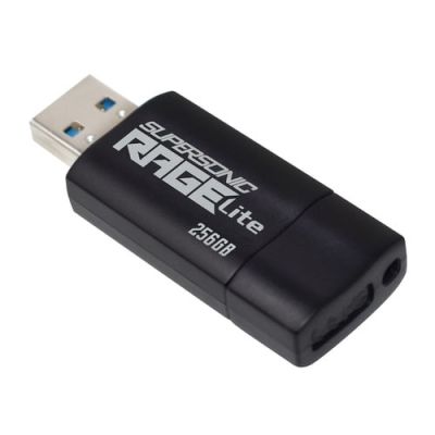 3. Patriot Rage Lite 512 GB, 120 MB/s, USB 3.2, einziehbar, Schwarz