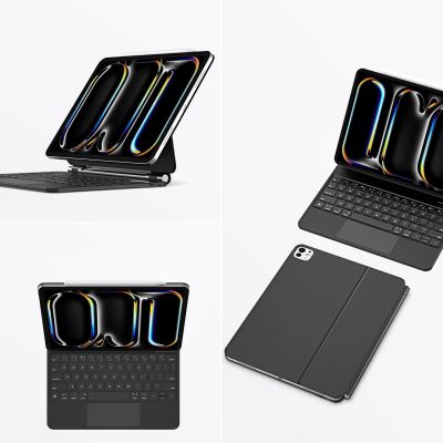 7. Dux Ducis Keyboard (MK Series) Hülle mit Bluetooth-Tastatur für iPad Pro 11" 2024 – Schwarz