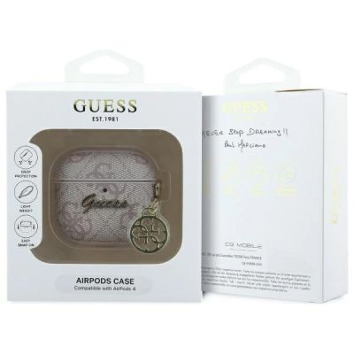 3. Guess GUA4G4GSMP AirPods 4 Hülle rosa/rosa 4G Charm Collection