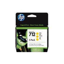 HP 712 DesignJet 3er-Pack gelbe Tintenpatronen 29 ml