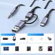 4. Ugreen Audio-Adapter mit Ladefunktion 2-in-1 USB-C - USB-A/C + Miniklinke - Schwarz