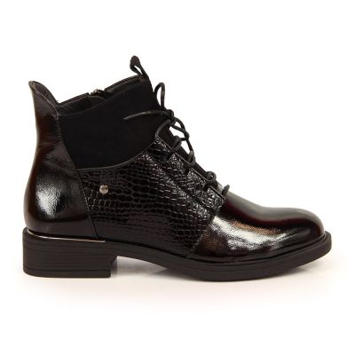 Vinceza W JAN135 Lackleder Stiefeletten schwarz 