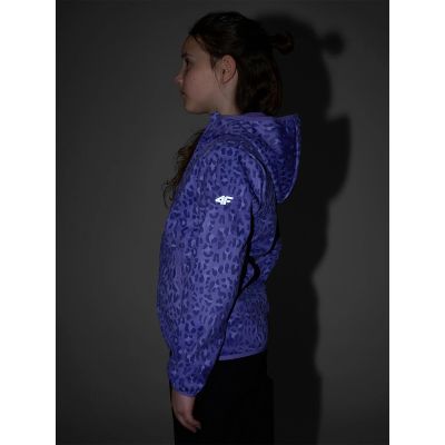 3. Softshelljacke für Mädchen, winddichte Membran 5000, 4F 4FJRAW25TSOFF507-90A